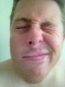 How my face looked at 8 am the next morning.